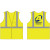 Class 2 Mesh Safety Vest w/ Color Advanced Disposal Logo,  Lime Green - Medium