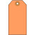 #5 (4-3/4" x 2-3/8") Pre-Wired Card Stock Tag - Orange