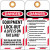 6" x 3" Equipment Lockout Tags -A Life Is On The Line- 10 Pack