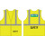 LG CLS-2 BRKWY SAFETY VEST W/ WASTE PRO LOGO BACK CENTER & WORDS 'SAFETY' FRONT LOWER LEFT & LOWER BACK  3C, 1L / 1C, 2L