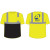 Class 2 Black Bottom T-Shirt w/ Color Advanced Disposal Logo - Lime Yellow, Small