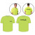 S NON-ANSI T-SHIRT HI-VIS YELW/ 1 POCKET W/ ECO SOUTH SERVICES LOGO 1C 2L
