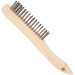 Shoe Handle Scratch Brush - Steel Wire - 4 X 16