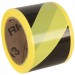 Barricade Tape, Black/Yellow 200' Roll