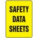 14" x 10" Safety Data Sheets Plastic Sign