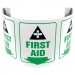 6" First Aid 180° Projection™ Sign