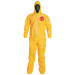 Dupont™ Tychem® 2000 Coveralls, with Hood, Serged Seams, & Boots, Large